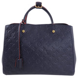 Louis Vuitton Navy and Red Monogram Empreinte Montagne MM Bag