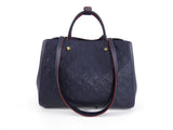Louis Vuitton Navy and Red Monogram Empreinte Montagne MM Bag