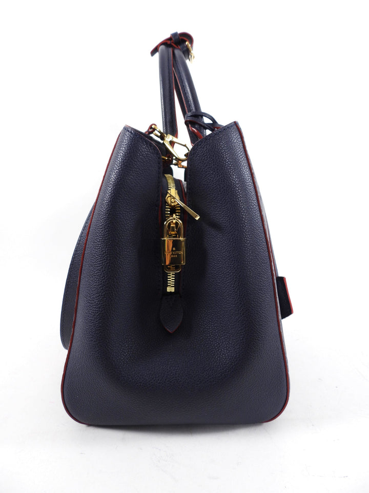 Louis Vuitton Navy and Red Monogram Empreinte Montagne MM Bag