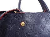 Louis Vuitton Navy and Red Monogram Empreinte Montagne MM Bag