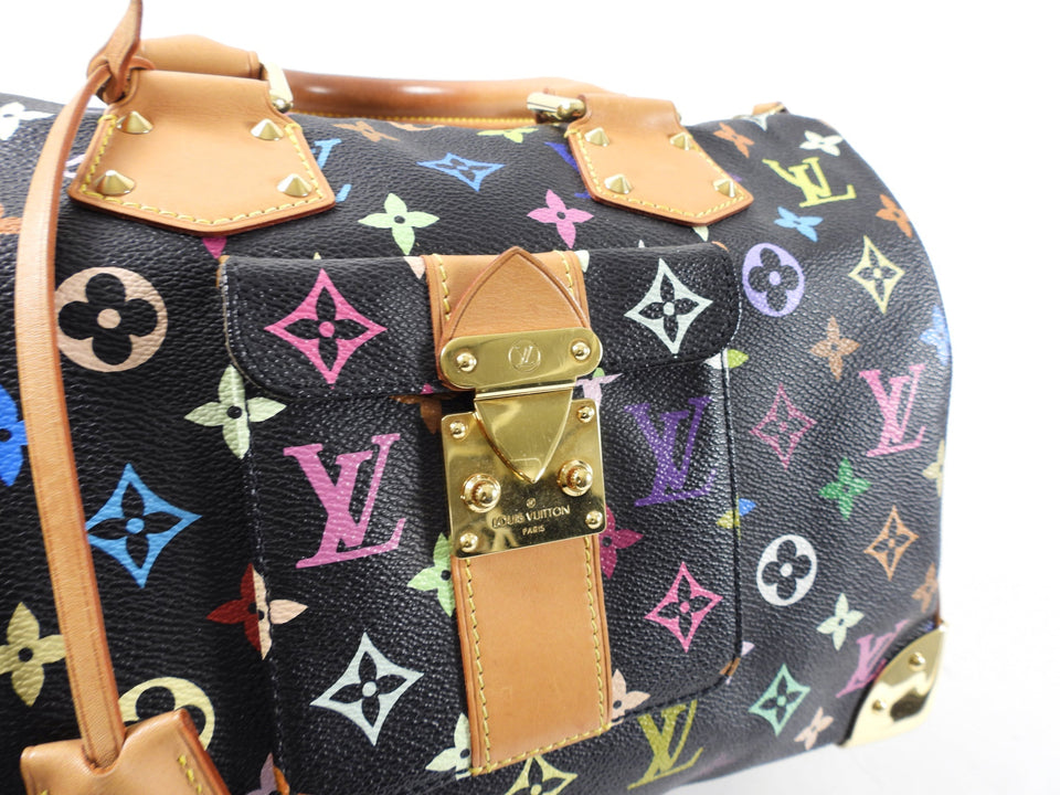 Louis Vuitton Monogram Multicolore Murakami Speedy 30 Black