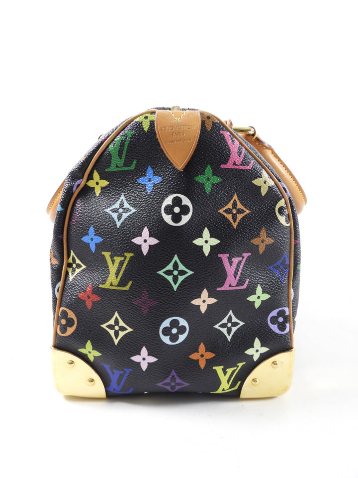 Louis Vuitton Monogram Multicolore Murakami Speedy 30 Black