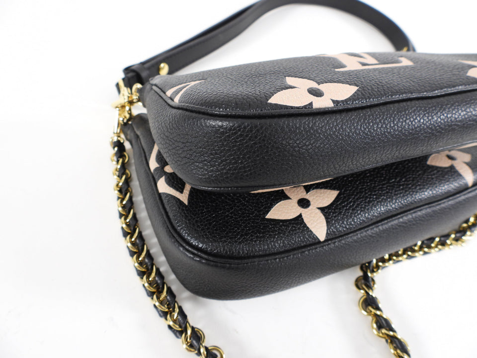 Louis Vuitton Bicolor Monogram Empreinte Multi Pochette Accessoires