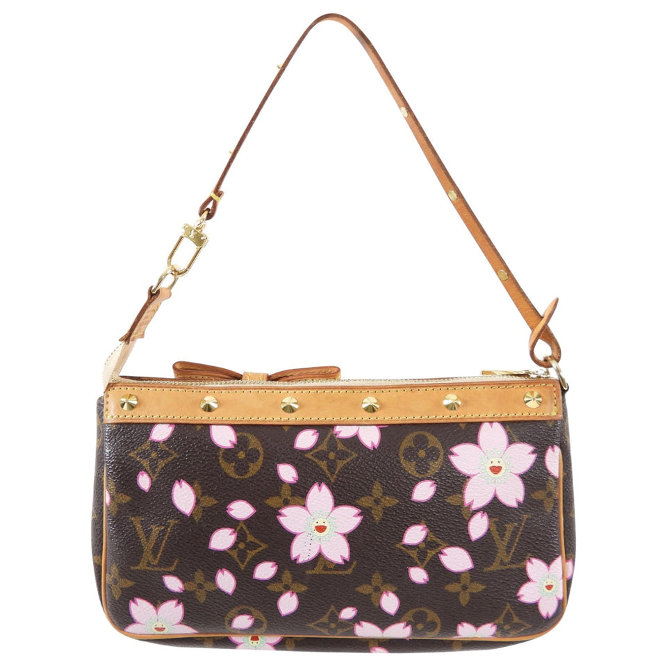 Louis Vuitton Murakami Cherry Blossoms Monogram Pochette Accessoires Bag