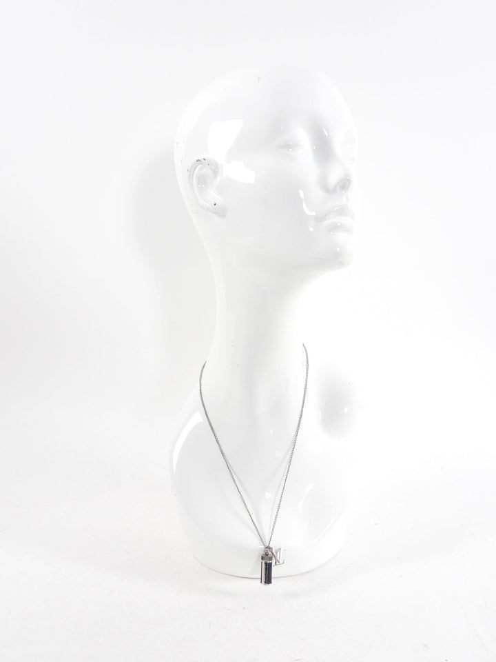 Louis Vuitton LV Logo and Capsule Pendant Necklace