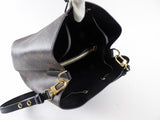 Louis Vuitton Monogram Canvas Black Leather Neo Noe MM Bag