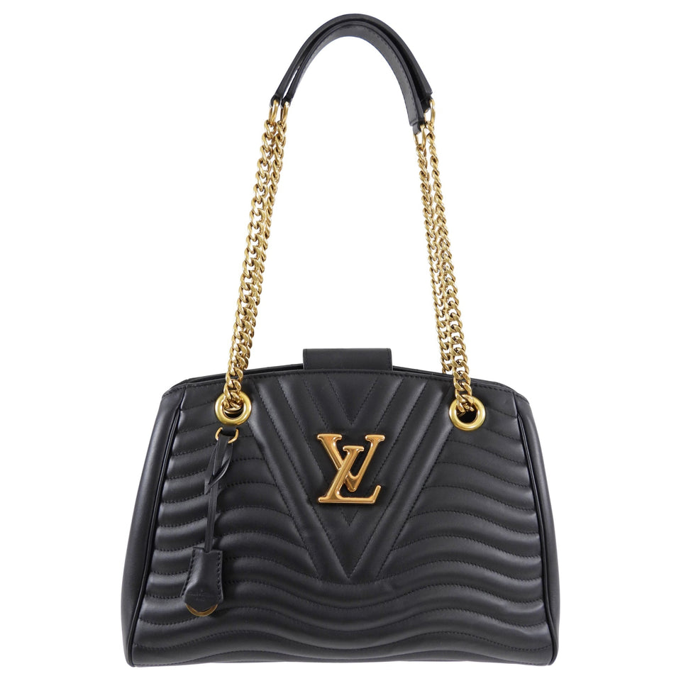Louis Vuitton Black Quilted New Wave Chain Tote Bag