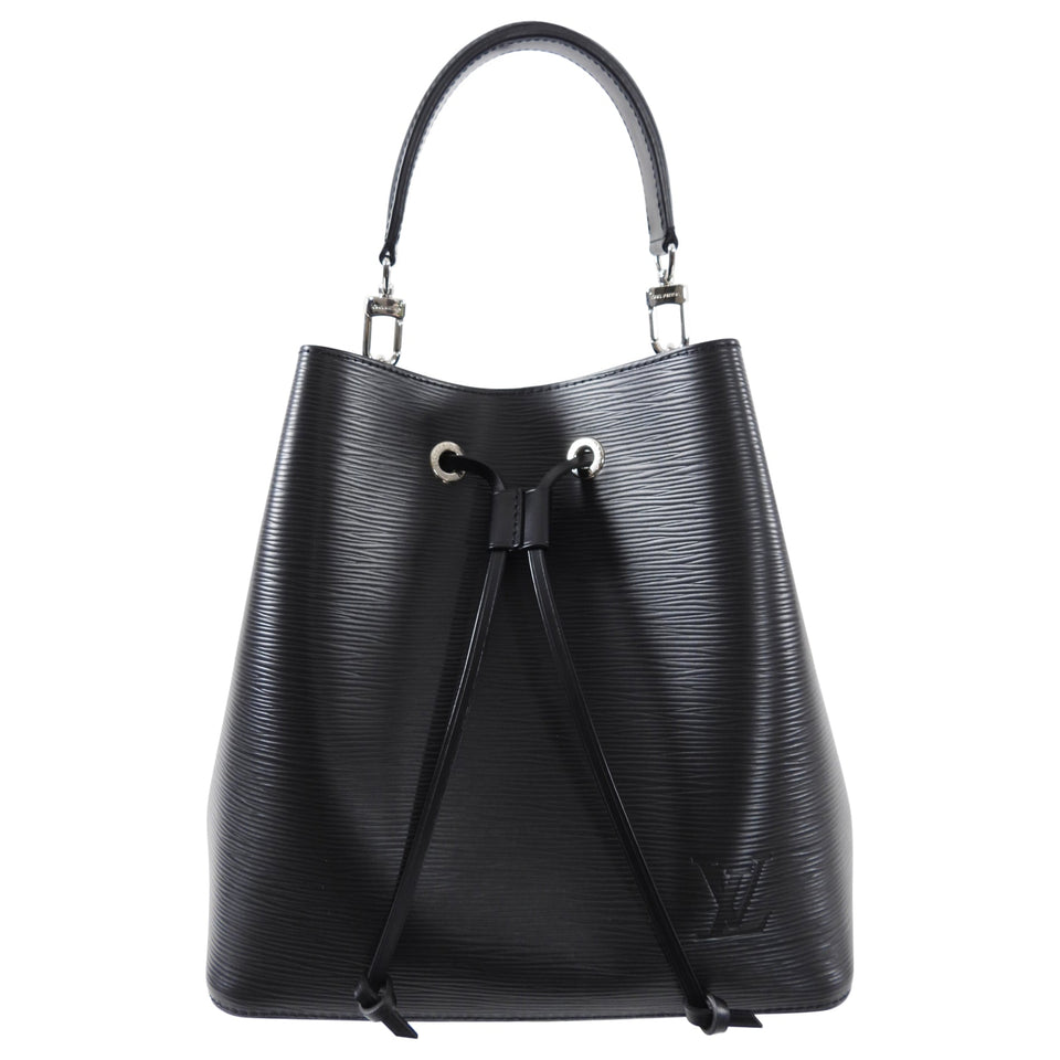 Louis Vuitton Black Epi Noir Neo Noe MM Bucket Bag