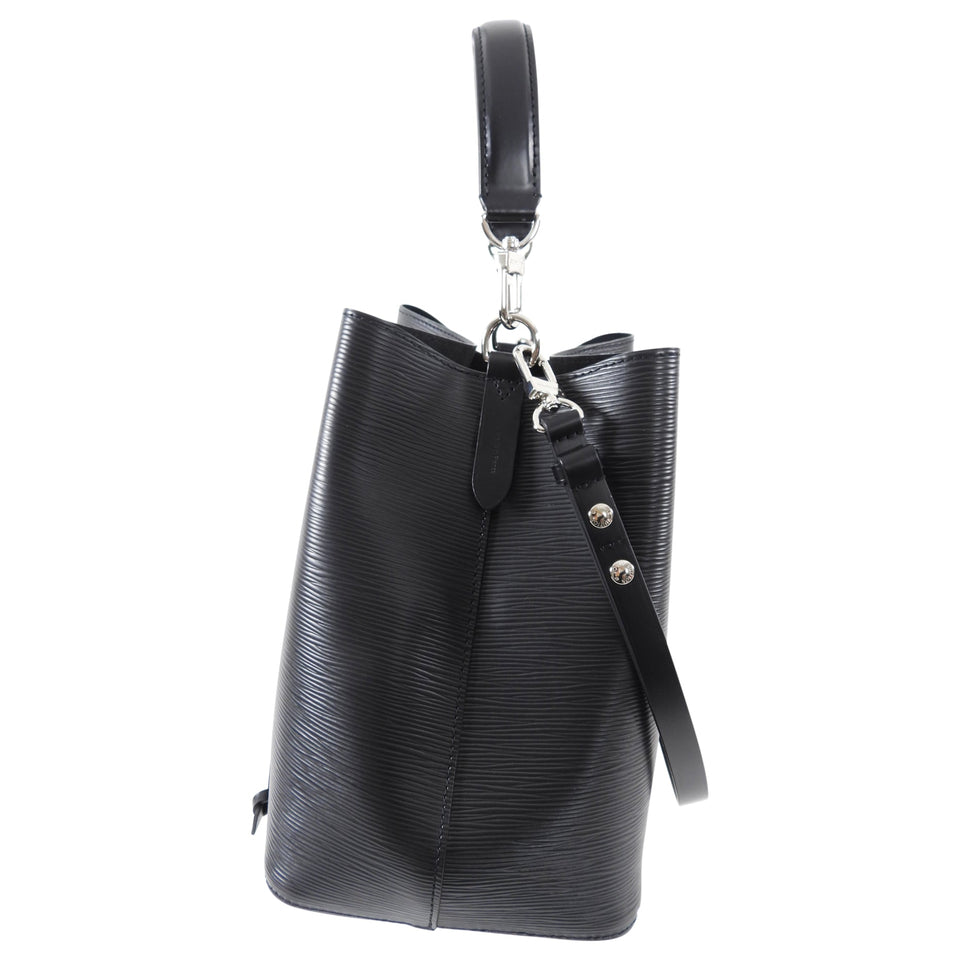 Louis Vuitton Black Epi Noir Neo Noe MM Bucket Bag