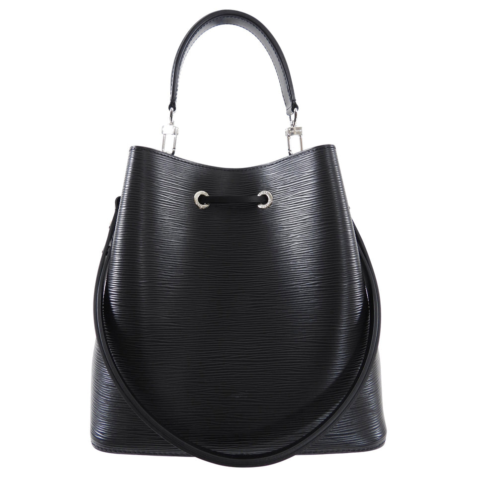 Louis Vuitton Black Epi Noir Neo Noe MM Bucket Bag