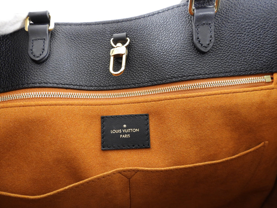Louis Vuitton On the Go GM Black Empreinte Leather Tote Bag
