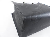 Louis Vuitton On the Go GM Black Empreinte Leather Tote Bag