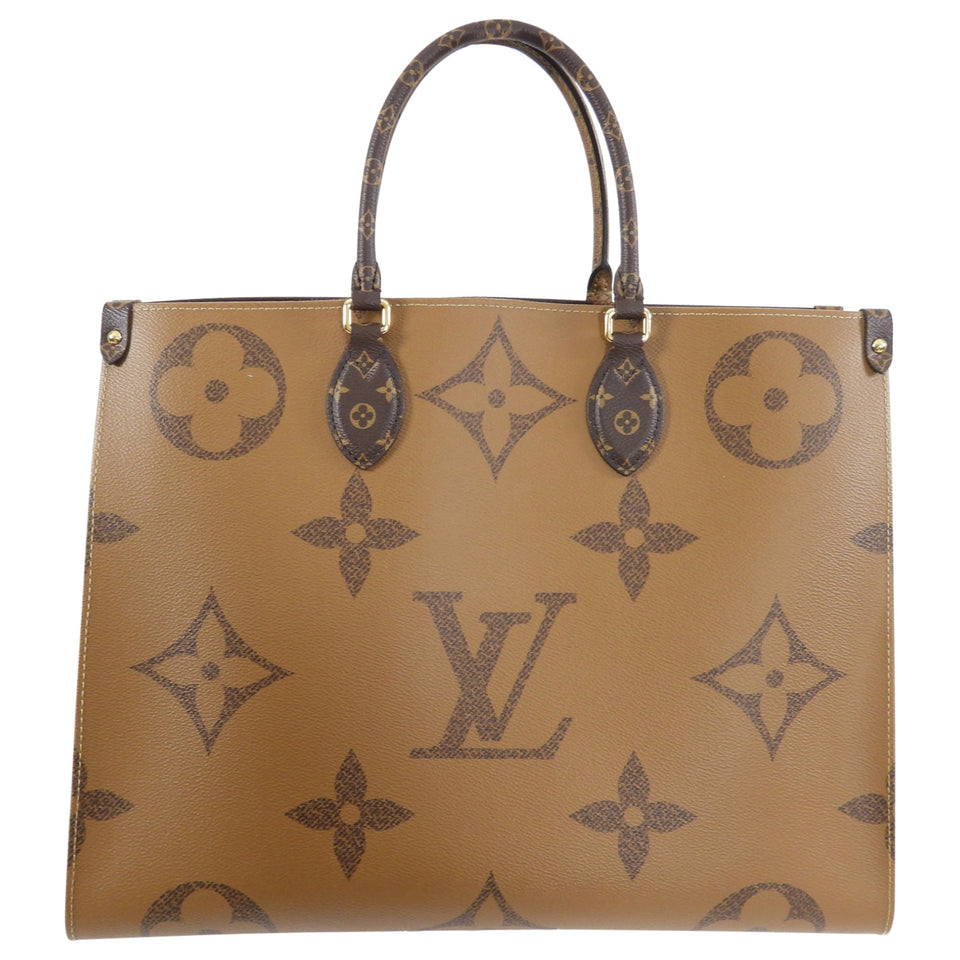 Louis Vuitton On The Go GM Monogram Giant Brown Tote Bag