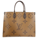 Louis Vuitton On The Go GM Monogram Giant Brown Tote Bag