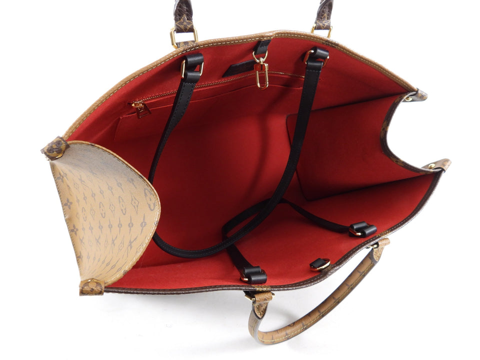 Louis Vuitton On The Go GM Monogram Giant Brown Tote Bag