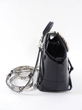 Louis Vuitton Black and White Patent Hot Springs Backpack