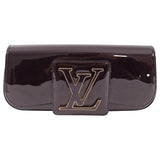 Louis Vuitton Vernis Amarante Patent Logo Sobe Clutch Bag