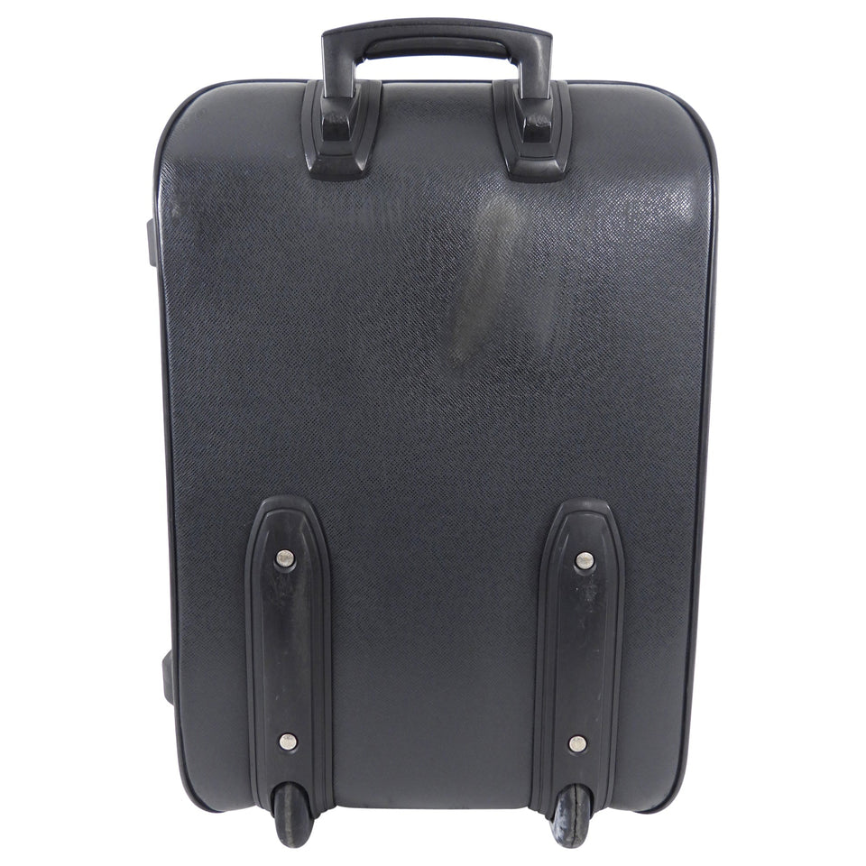 Louis Vuitton Black Taiga Leather Pegase 55 Rolling Travel Luggage