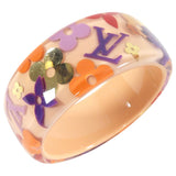 Louis Vuitton Resin Monogram Logo Bangle peach