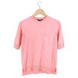 Louis Vuitton Salmon Pink Knit Short Sleeve Sweater Top - S (4/6)