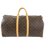Louis Vuitton Monogram Canvas Keepall Bandouliere 55 Travel Duffle Bag