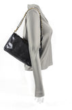 Louis Vuitton Black Cuir Boudoir Pochette Accessoires MM Bag
