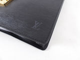 Louis Vuitton Vintage 1990 Black Epi Porte Document Senateur Portfolio