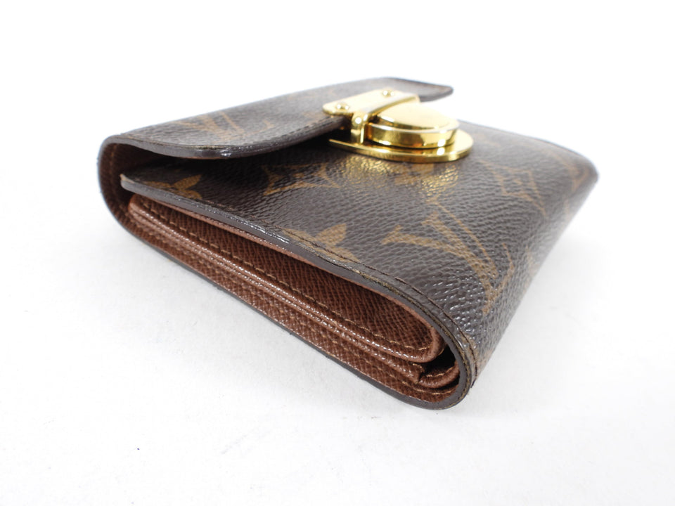 Louis Vuitton Monogram Canvas Push Clasp Wallet