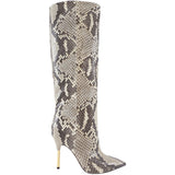 Louis Vuitton Limited Edition Tall Python Gold Heel Boots - 7 / 7.5
