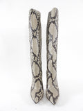 Louis Vuitton Limited Edition Tall Python Gold Heel Boots - 7 / 7.5