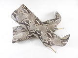 Louis Vuitton Limited Edition Tall Python Gold Heel Boots - 7 / 7.5