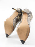Louis Vuitton Limited Edition Tall Python Gold Heel Boots - 7 / 7.5
