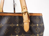 Louis Vuitton Monogram Small Zippered Riveting Tote Bag