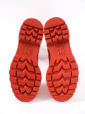 Louis Vuitton Red Rubber Logo Rain Boot - 37 / 6.5