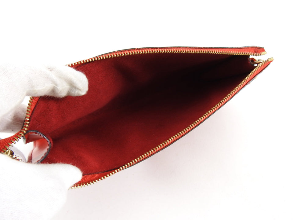 Louis Vuitton Red Epi Leather Small Pochette Bag