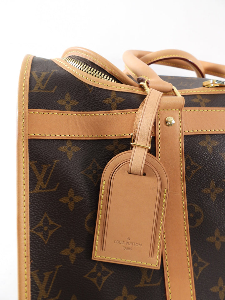 Louis Vuitton Monogram Sac Chien NM Pet Carrier Travel Bag 45