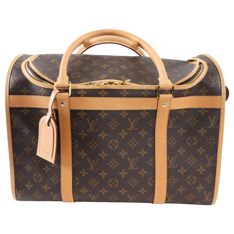 Louis Vuitton Monogram Sac Chien NM Pet Carrier Travel Bag 45