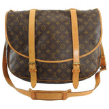 Louis Vuitton Vintage 1990 Saumur 40 Monogram Travel Messenger Bag
