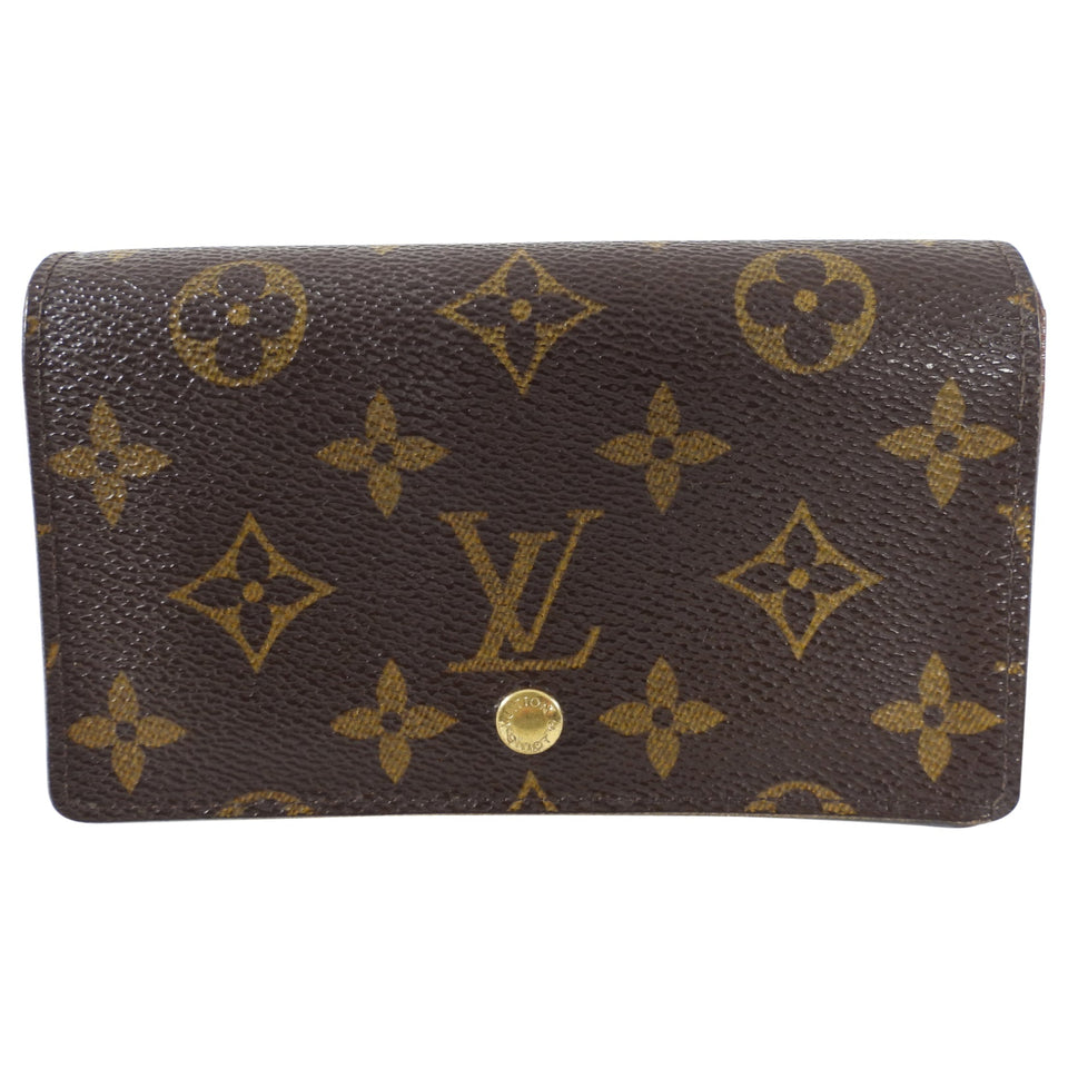 Louis Vuitton Monogram Canvas Vintage Snap Wallet