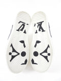 Louis Vuitton White Leather Low Top Monogram Charlie Sneaker - 36.5