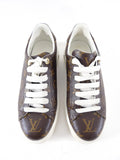 Louis Vuitton Time Out Monogram Canvas Low Top Sneakers - 38