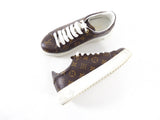 Louis Vuitton Time Out Monogram Canvas Low Top Sneakers - 38