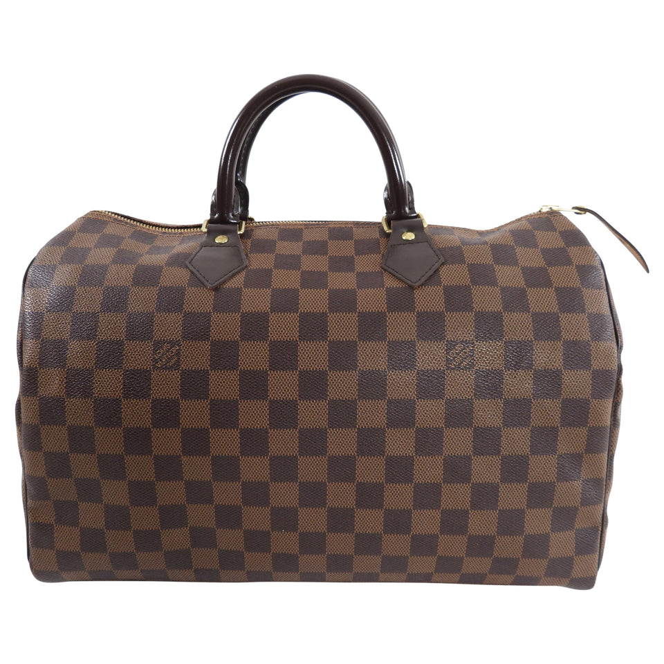 Louis Vuitton Damier Ebene Speedy 35 Bag