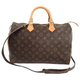Louis Vuitton Vintage 1996 Monogram Speedy 35 With Shoulder Strap