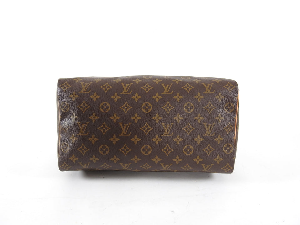 Louis Vuitton Vintage 1996 Monogram Speedy 35 With Shoulder Strap