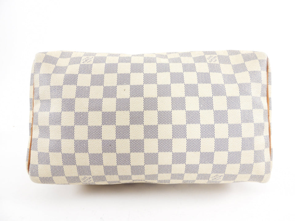 Louis Vuitton Damier Azur Speedy 30 Boston Bag