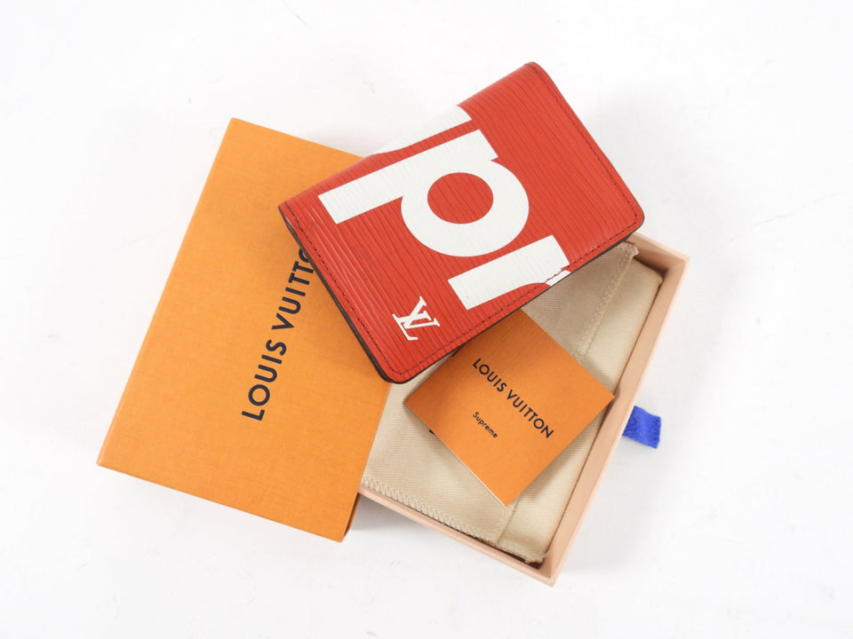 Louis Vuitton x Supreme Limited Edition Epi Pocket Organizer