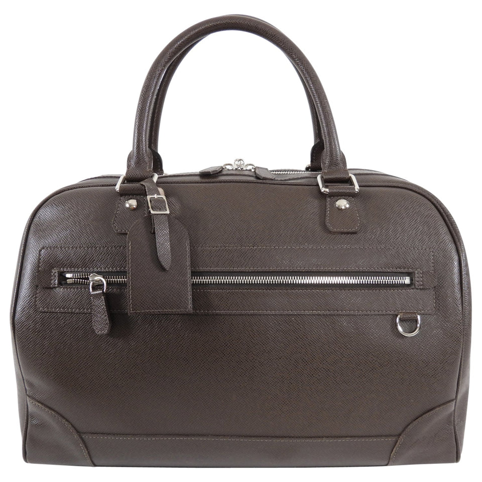 Louis Vuitton Brown Taiga Leather Stanislav Travel Duffle Bag