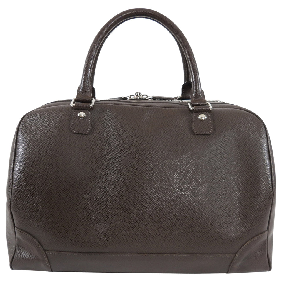 Louis Vuitton Brown Taiga Leather Stanislav Travel Duffle Bag