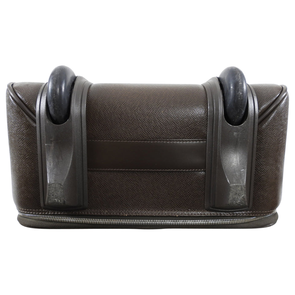 Louis Vuitton Brown Taiga Leather Pegase 55 Travel Rolling Luggage